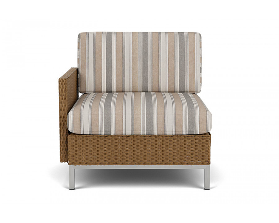 Lloyd Flanders™ Elements Right Arm Lounge Chair with Loom Arm and Back - Hickory