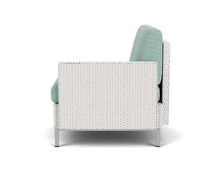 Lloyd Flanders™ Elements  Left Arm Lounge Chair with Loom Arm and Back - White