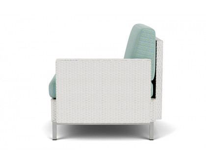 Lloyd Flanders™ Elements  Left Arm Lounge Chair with Loom Arm and Back - Matte White