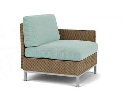 Lloyd Flanders™ Elements  Left Arm Lounge Chair with Loom Arm and Back - Fawn