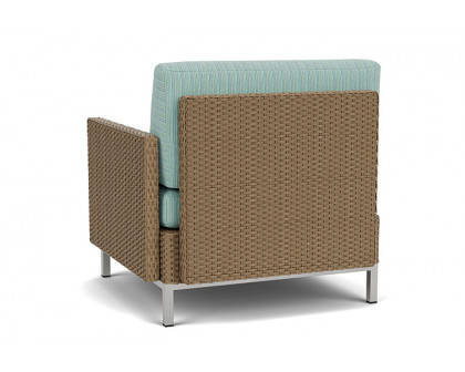 Lloyd Flanders™ Elements  Left Arm Lounge Chair with Loom Arm and Back - Fawn