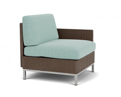 Lloyd Flanders™ Elements  Left Arm Lounge Chair with Loom Arm and Back - Bark