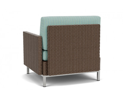 Lloyd Flanders™ Elements  Left Arm Lounge Chair with Loom Arm and Back - Bark