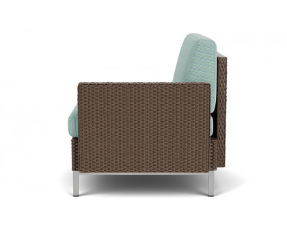 Lloyd Flanders™ Elements  Left Arm Lounge Chair with Loom Arm and Back - Bark