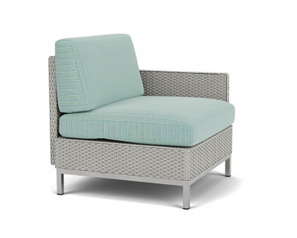 Lloyd Flanders™ Elements  Left Arm Lounge Chair with Loom Arm and Back - Platinum