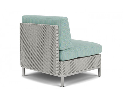 Lloyd Flanders™ Elements  Left Arm Lounge Chair with Loom Arm and Back - Platinum