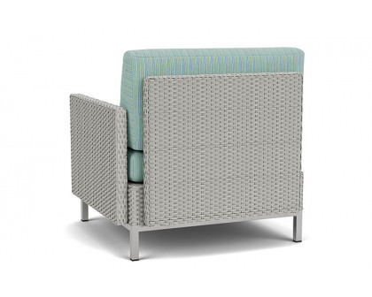 Lloyd Flanders™ Elements  Left Arm Lounge Chair with Loom Arm and Back - Platinum