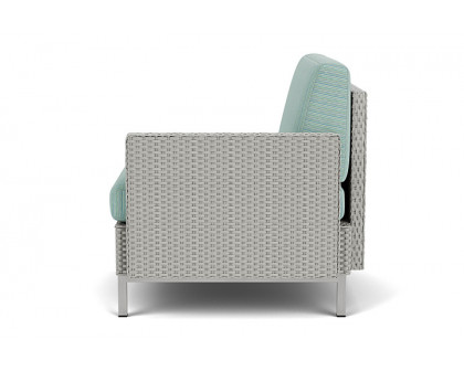 Lloyd Flanders™ Elements  Left Arm Lounge Chair with Loom Arm and Back - Platinum