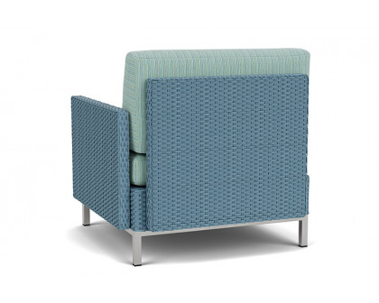 Lloyd Flanders™ Elements  Left Arm Lounge Chair with Loom Arm and Back - Stillwater