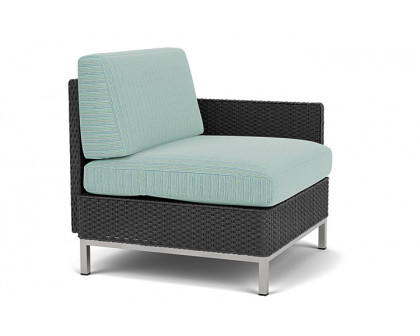 Lloyd Flanders™ Elements  Left Arm Lounge Chair with Loom Arm and Back - Charcoal