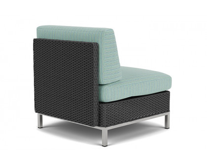 Lloyd Flanders™ Elements  Left Arm Lounge Chair with Loom Arm and Back - Charcoal