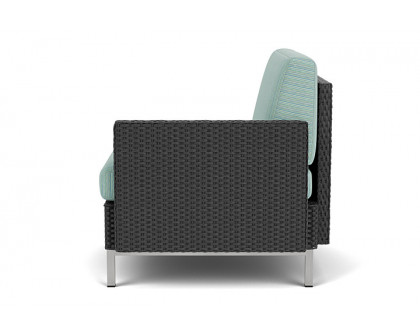 Lloyd Flanders™ Elements  Left Arm Lounge Chair with Loom Arm and Back - Charcoal