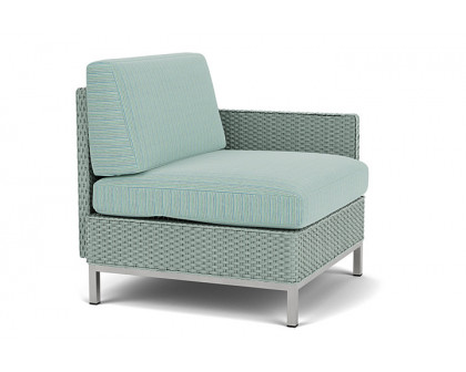 Lloyd Flanders™ Elements  Left Arm Lounge Chair with Loom Arm and Back - Sea Glass