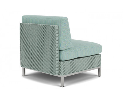 Lloyd Flanders™ Elements  Left Arm Lounge Chair with Loom Arm and Back - Sea Glass