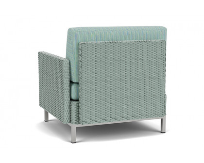 Lloyd Flanders™ Elements  Left Arm Lounge Chair with Loom Arm and Back - Sea Glass