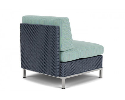 Lloyd Flanders™ Elements  Left Arm Lounge Chair with Loom Arm and Back - Denim Blue