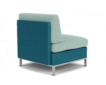 Lloyd Flanders™ Elements  Left Arm Lounge Chair with Loom Arm and Back - Peacock