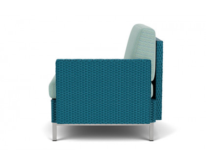 Lloyd Flanders™ Elements  Left Arm Lounge Chair with Loom Arm and Back - Peacock