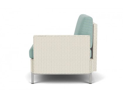 Lloyd Flanders™ Elements  Left Arm Lounge Chair with Loom Arm and Back - Ivory