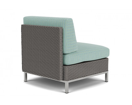 Lloyd Flanders™ Elements  Left Arm Lounge Chair with Loom Arm and Back - Pewter