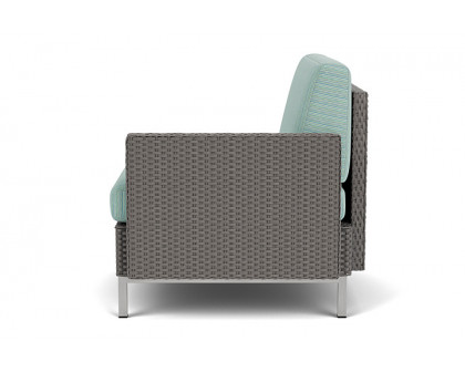 Lloyd Flanders™ Elements  Left Arm Lounge Chair with Loom Arm and Back - Pewter