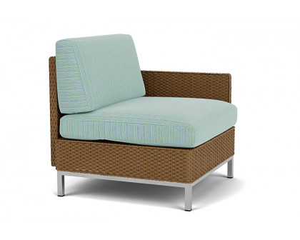 Lloyd Flanders™ Elements  Left Arm Lounge Chair with Loom Arm and Back - Hickory