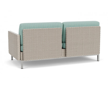 Lloyd Flanders™ Elements Left Arm Settee with Loom Arm and Back - Linen