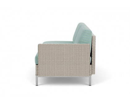 Lloyd Flanders™ Elements Left Arm Settee with Loom Arm and Back - Linen