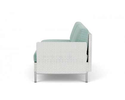 Lloyd Flanders™ Elements Left Arm Settee with Loom Arm and Back - Matte White