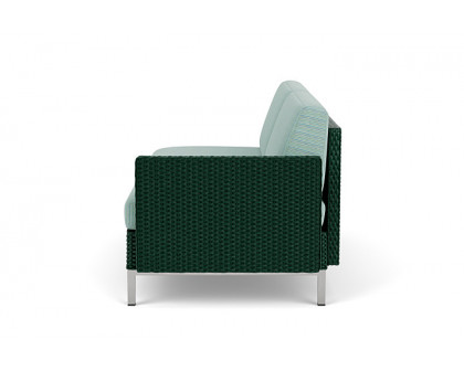 Lloyd Flanders™ Elements Left Arm Settee with Loom Arm and Back - Woodland