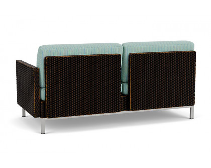 Lloyd Flanders™ Elements Left Arm Settee with Loom Arm and Back - Mink