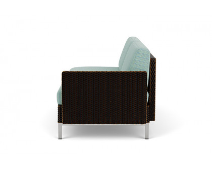 Lloyd Flanders™ Elements Left Arm Settee with Loom Arm and Back - Mink