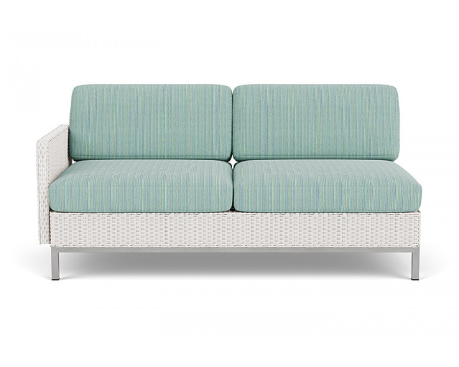 Lloyd Flanders™ Elements Right Arm Settee with Loom Arm and Back - White