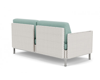 Lloyd Flanders™ Elements Right Arm Settee with Loom Arm and Back - White