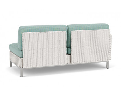 Lloyd Flanders™ Elements Right Arm Settee with Loom Arm and Back - White