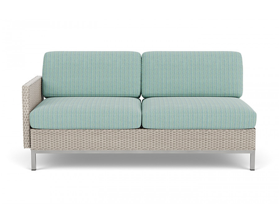 Lloyd Flanders™ Elements Right Arm Settee with Loom Arm and Back - Linen