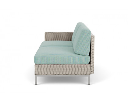 Lloyd Flanders™ Elements Right Arm Settee with Loom Arm and Back - Linen