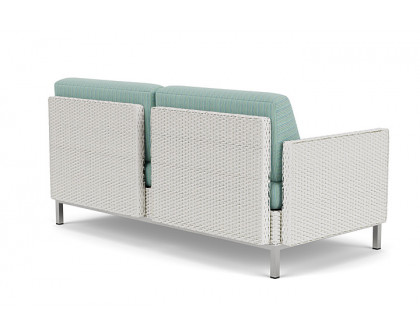 Lloyd Flanders™ Elements Right Arm Settee with Loom Arm and Back - Matte White