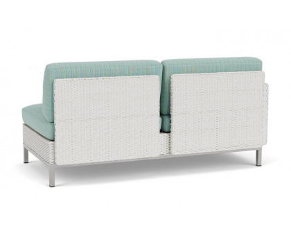 Lloyd Flanders™ Elements Right Arm Settee with Loom Arm and Back - Matte White