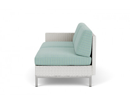 Lloyd Flanders™ Elements Right Arm Settee with Loom Arm and Back - Matte White