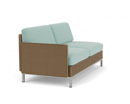 Lloyd Flanders™ Elements Right Arm Settee with Loom Arm and Back - Fawn