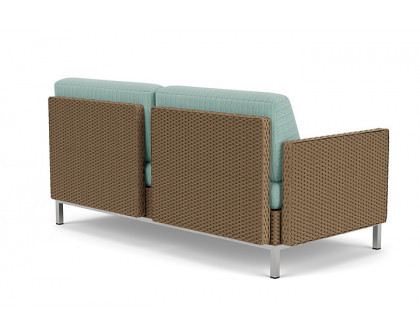 Lloyd Flanders™ Elements Right Arm Settee with Loom Arm and Back - Fawn