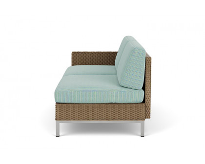 Lloyd Flanders™ Elements Right Arm Settee with Loom Arm and Back - Fawn