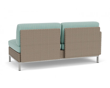 Lloyd Flanders™ Elements Right Arm Settee with Loom Arm and Back - French Beige