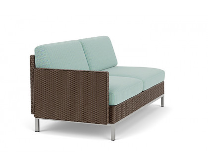 Lloyd Flanders™ Elements Right Arm Settee with Loom Arm and Back - Bark