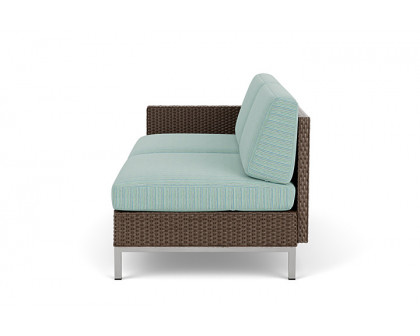 Lloyd Flanders™ Elements Right Arm Settee with Loom Arm and Back - Bark