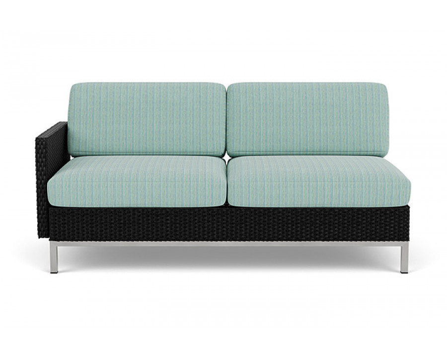 Lloyd Flanders™ Elements Right Arm Settee with Loom Arm and Back - Ebony