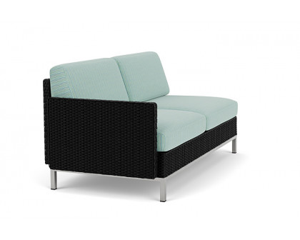 Lloyd Flanders™ Elements Right Arm Settee with Loom Arm and Back - Ebony