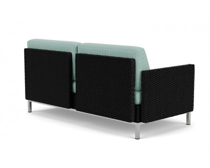 Lloyd Flanders™ Elements Right Arm Settee with Loom Arm and Back - Ebony