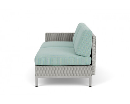 Lloyd Flanders™ Elements Right Arm Settee with Loom Arm and Back - Platinum